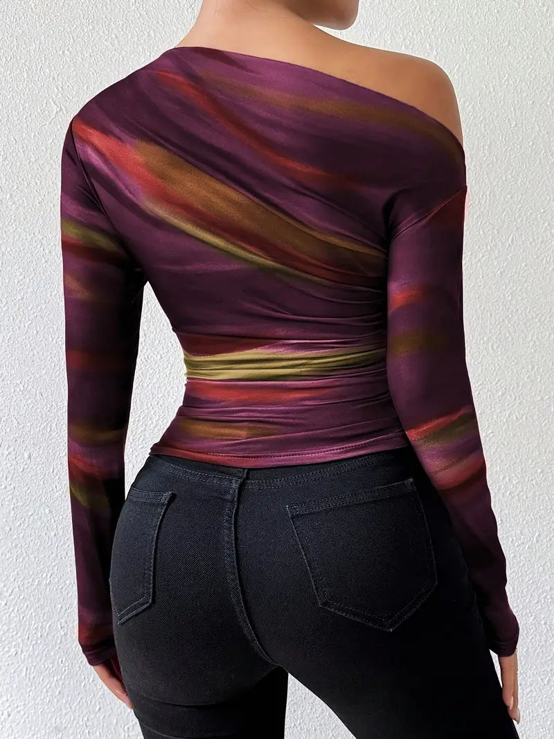 Valeria – Top elegante con hombros descubiertos