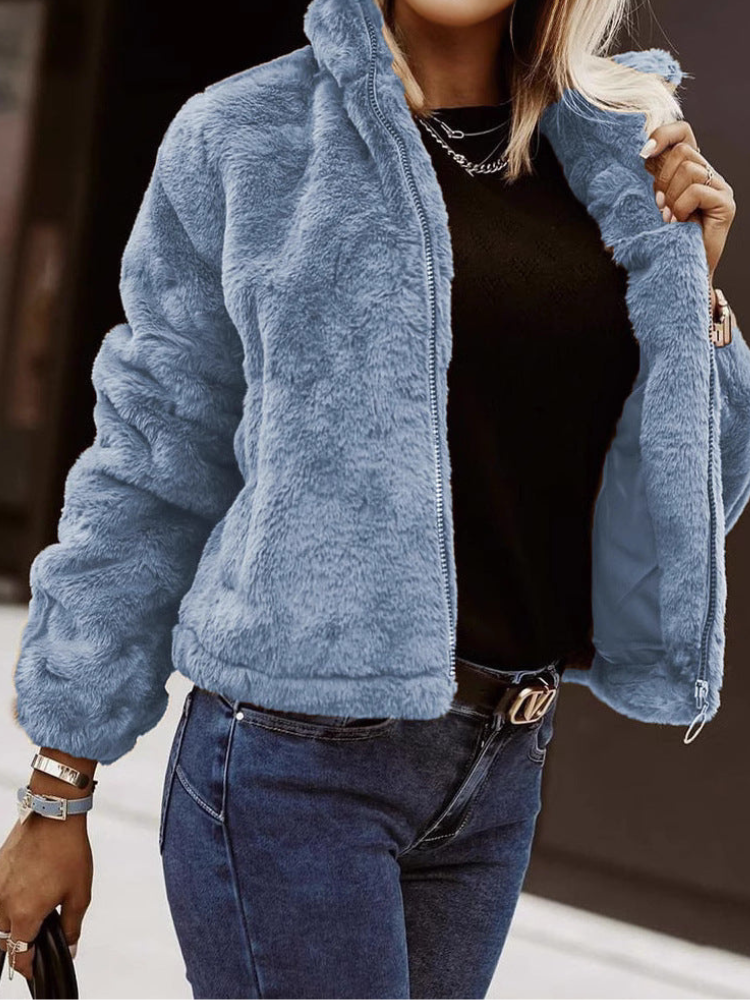 Verna - Chaqueta oversize de forro polar suave y cálida