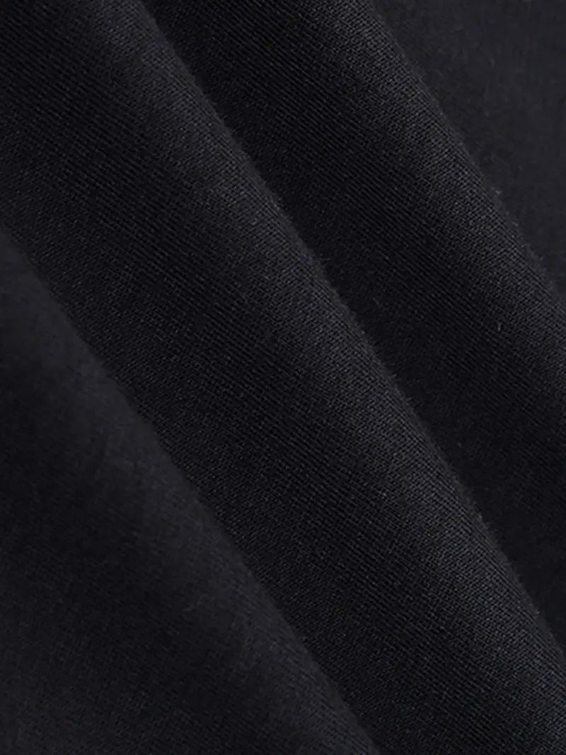 Tyra – Elegante camiseta de algodón negra