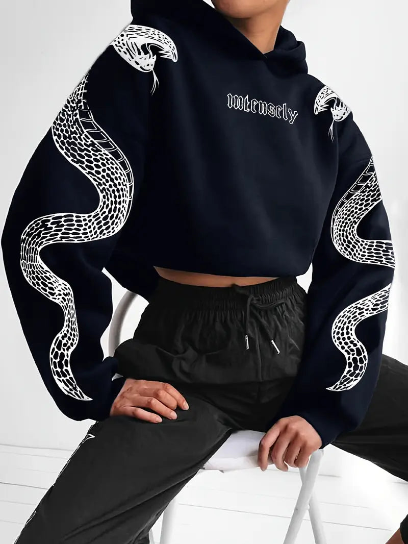 Zuri – Sudadera con capucha de algodón estampada